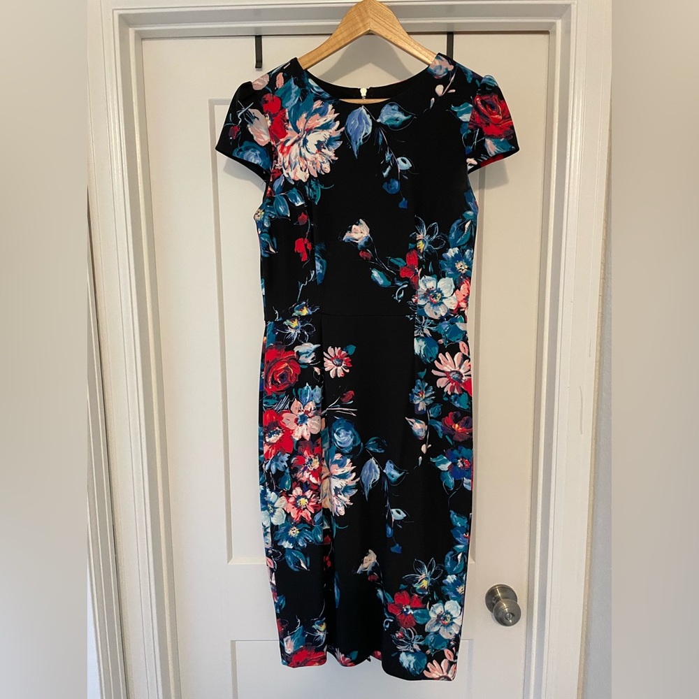 Betsy Johnson Floral Midi Dress (Size M)